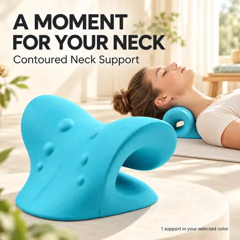 Neck Hump Corrector, Ergonomic Neck Pillow,Neck Curve Corrector, Cervical Spine Alignment, Neck and Shoulder Relaxer for Pain Relief,comfortable pillow,beck neck,Anatomically Correct neck pillows,familyfun