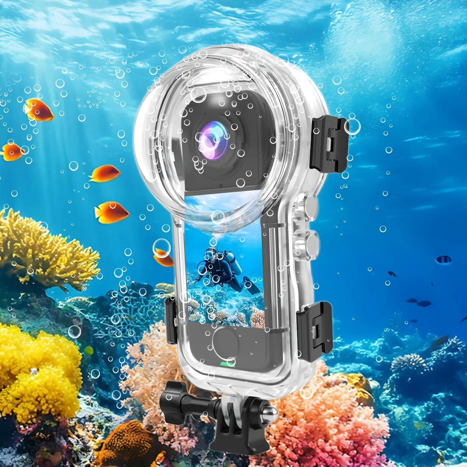 Invisible Diving Case for Insta360 X4 Air, 50M/164FT Waterproof Action Camera Accessory, Accessories