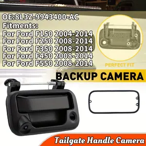 OE 8L3Z-9943400-AC Replacement Tailgate Handle Camera with CCD for Ford F150 F250 F350 F450 F550 (2004-2014) Backup Rear View Camera, Direct Fit, Easy Installation, Vehicle Safety Accessory, Sleek Vehicle Accessory, Durable Camera System