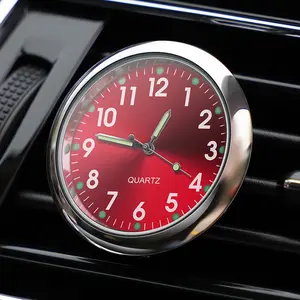 Car clock ornament, car electronic clock, interior air vent clock, time display clock, electronic clock, center console dashboard decoration, quartz clock
