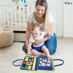 Felt Learning Board, Busy Learning Board Toy, Sensory Activity Board, Early Education & Smart Toy, for Teenager, Birthday Gift