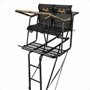 Muddy Stronghold 2.5 Deer Hunting 18 Foot Ladderstand Tree Stand w/Hercules Grip