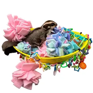 Sugar Glider Fleece Pom Poms for Toybox - Safe Toys for Exotic Pets
