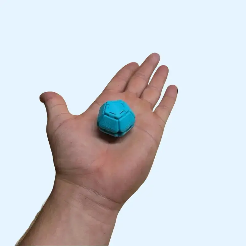 Jumping Pentagon Clicker Fidget Toy | Satisfying Desk Toy | Pocket Size Stress Relief Gadget