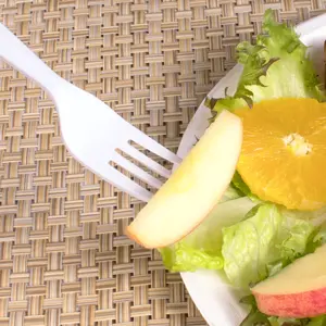 [1,000 ct] PP Plastic Medium-Heavy Weight Forks Bulk Box, White