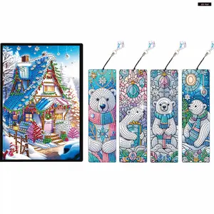 A5 5D DIY Diamond Art Painting Notebook Kit, Resin Gems, Partial Shapes, Sparkly Shine, Crystal Pendant Bookmark for Adults – Holiday Birthday Gift (Toys & Hobbies, DIY Needlework),summervibes