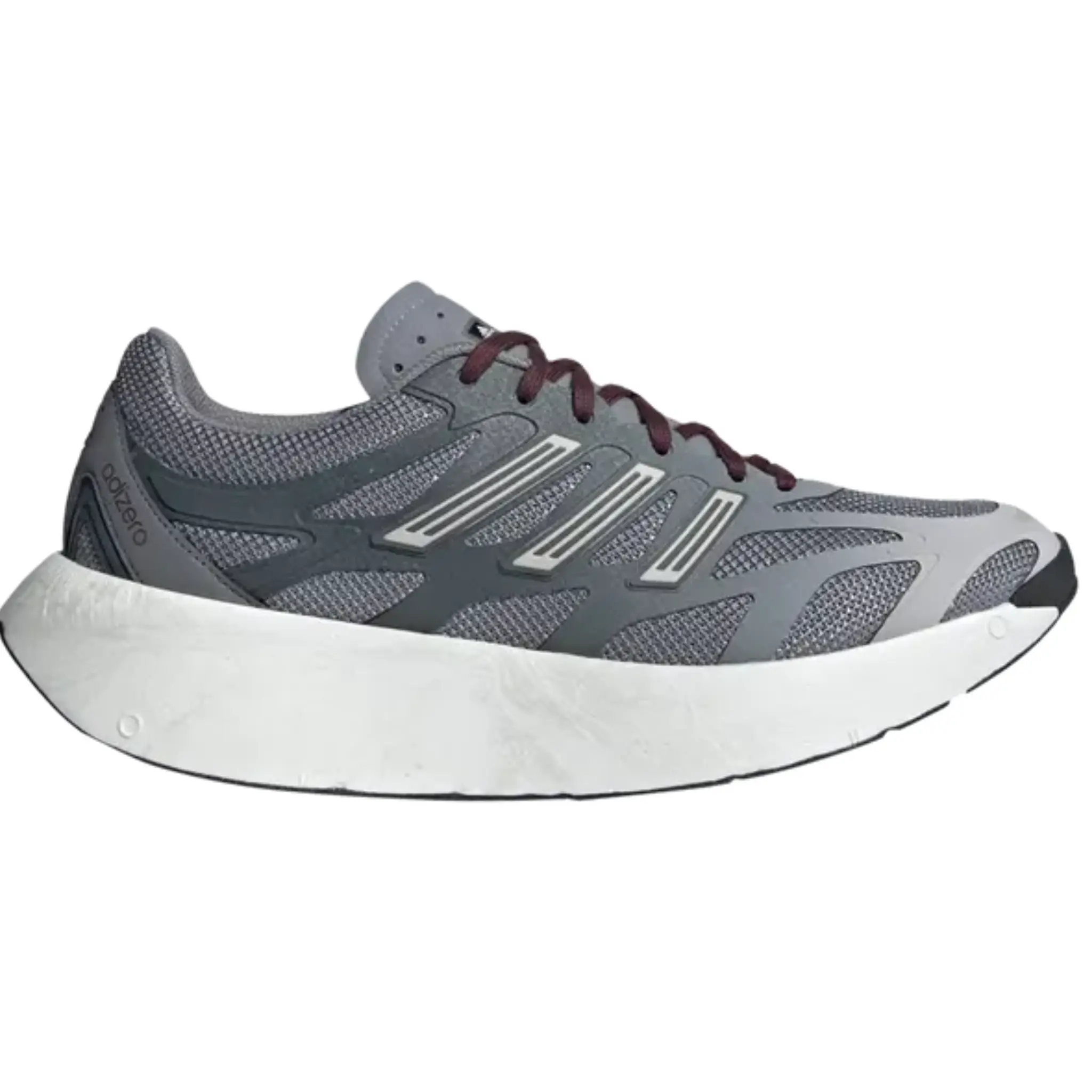 Adidas Men's Grey Adizero Aruku Performance Running/Gym Shoes - Breathable Mesh, Cushioned Sole, Lace-Up Sneakers, Style JH8116 (No Box), Performance Shoe, Shoe Obsession