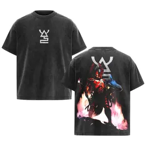 Warhammer 40K FUEGAN Aeldari Lord Washed Graphic Tee Vintage Crewneck Shortsleeve Tshirt gifts men shirt Cotton Soft Top Casual Menswear streetwear