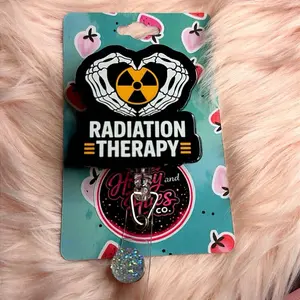 Radiation therapy badge reel