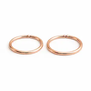 Rose Gold-Filled Extra Thin Tiny Hoop Earrings