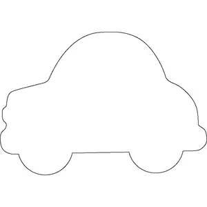 SHAPES ETC. Sticky Shape Notepad - Car