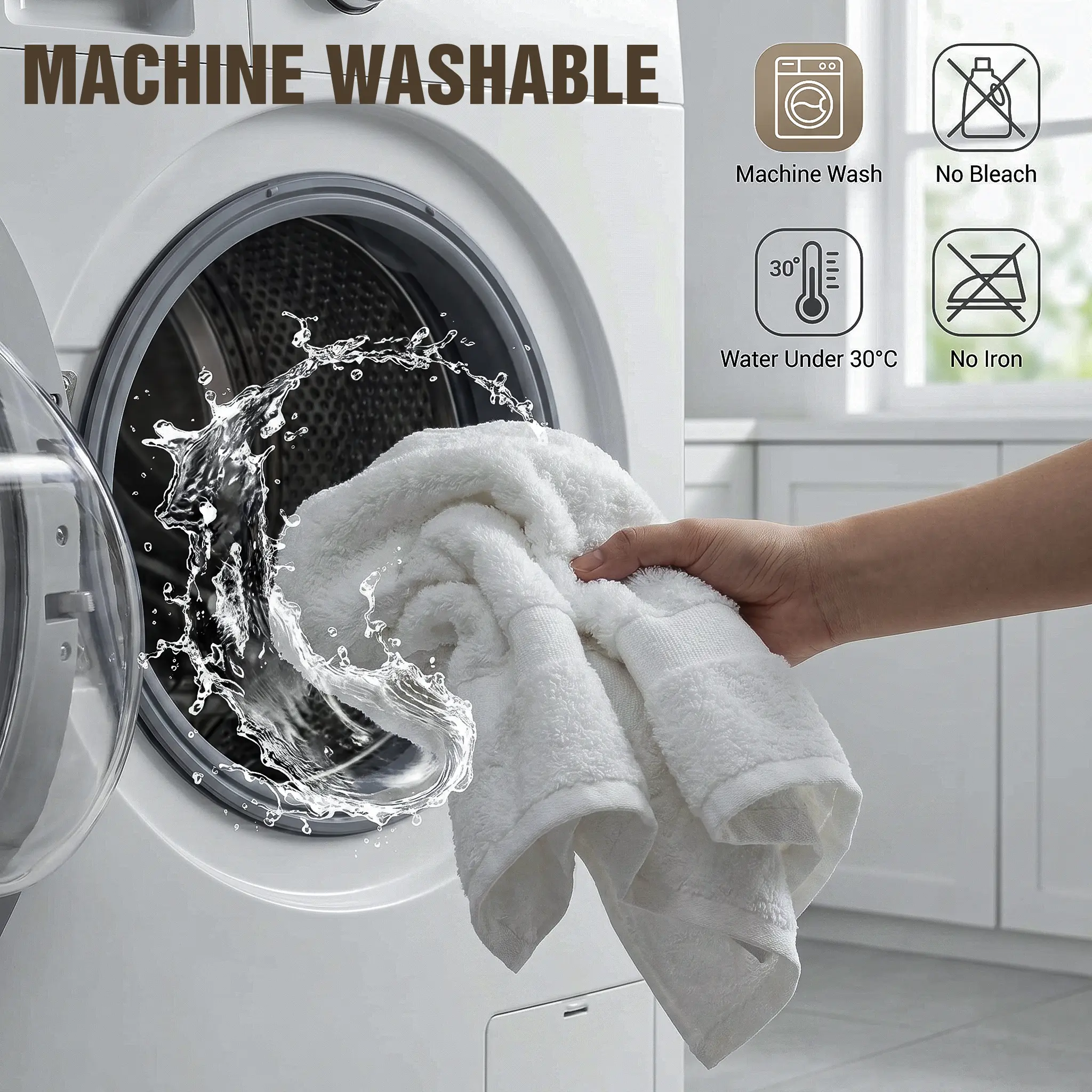Utopia Towels 24-Pack Salon Towels – Soft, Super Absorbent Cotton (16” x 27”), Perfect for Gym, Spa & Hair Care, Hair Towel Wrap, Absorbing Bath Towels