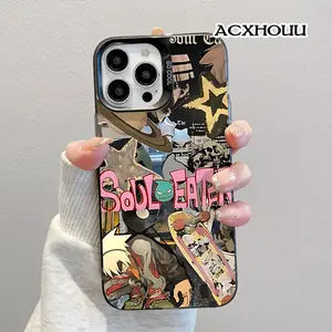 Compatible for iPhone 17 16 E Pro Max 15 Plus 14 13 12 11 XS XR Case Soul Eater Collage Soft TPU Shockproof Protective CASE
