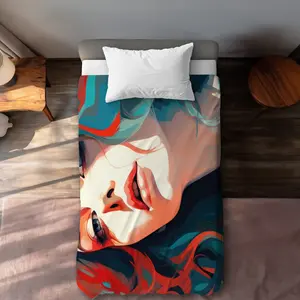 MWW C1DCTXLWG4O6HX Dangerous Lips Beige Twin Extra-Long Duvet Cover - Neutral-Toned, Stylish Home Decor for Extra-Long Duvet Needs, Extra-Long Duvet Covers, Neutral-Toned Duvet Covers
