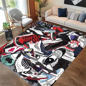 Soft Rug, Kids Room Rug, Sneakers Rug,Shoes Rug,Sneaker Room Rug,Area Rug,Mixed Sneakers Rug,Cool Sneakers,Modern Rugs,Awesome Room Rug Mat