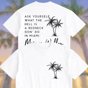 MW Miami Lyric  Shirt, Summer Vibe Shirt, Beach Fan Gift, Unisex Top - TikTok Shop