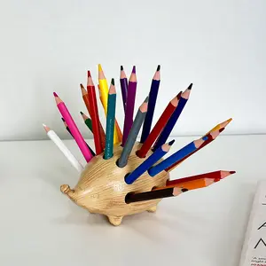 Creative Hedgehog Pen Holder Office Children's Cute Gift Multifunctional Storage Box Pen Holder Home Desktop Decoration