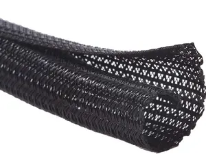 10ft - 1/2 inch Cord Protector Wire Loom Tubing Cable Sleeve Split Sleeving For USB Cable Power Cord Audio Video Cable – Protect Cat From Chewing - Black