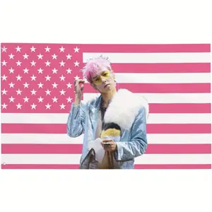 3x5 FT Choi-Seung-Hyun American Flag Wall Hanging - Colorful Polyester Holiday Decor with Stars & Stripes Design, Perfect for Bedroom, Living Room, Dorm