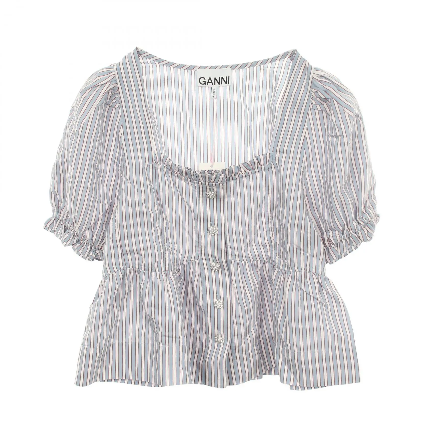 Pre-owned Other Other Small Leather Goods Ganni Viscose Blouse