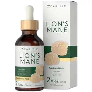 Carlyle Lions Mane Mushroom Supplement | 2 Fl Oz | Liquid Extract Tincture | Vegetarian | Non-GMO, Gluten Free
