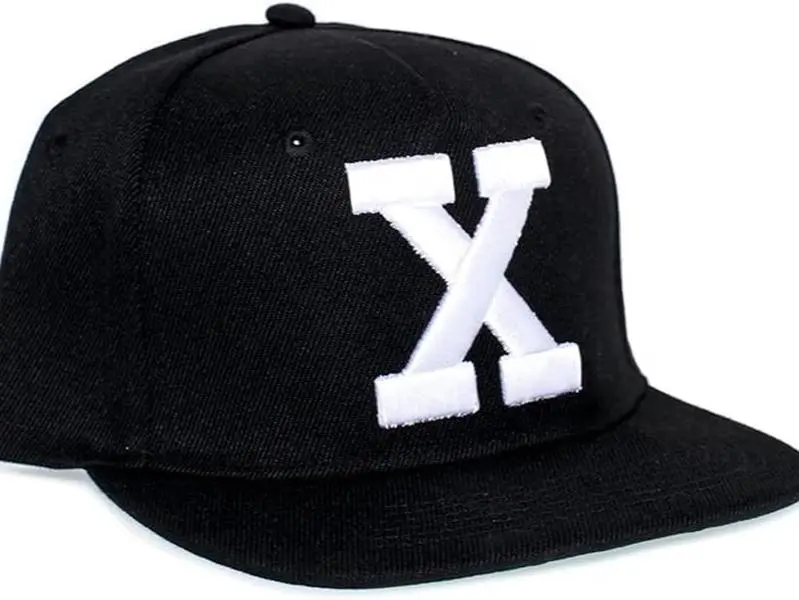 X Hat 3D Embroidered by Any Means Necessary Cap Black Snap Closure