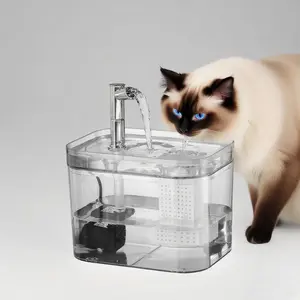 New 1.5L USB Cat Water Dispenser, Automatic Circulating Filtered Drinking Fountain, Automatic Water Feeder, Pet Hydration Station for Cats & Small Dogs