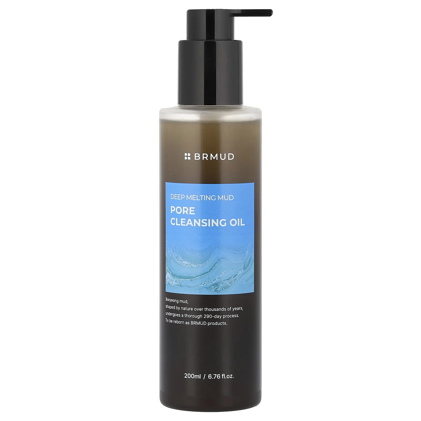 BRMUD Deep Melting Mud Pore Cleansing Oil, 6.76 fl oz (200 ml)