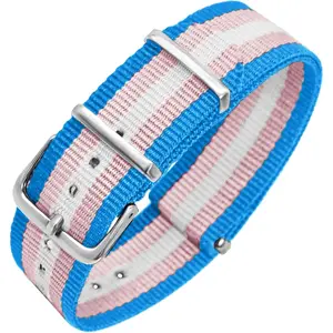 LGBT Pride Bracelet for Bisexual Lesbian Gay LGBTQ Pride Bracelets  Nylon Adjustable Wristband Watch Band Rainbow Bracelets for Women Men Parade Bulk Multiple Pack
