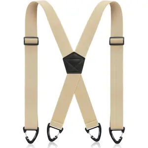 X   Suspender 1.5 Inches Under Clothing Heavy Duty Work Suspenders for Men Women