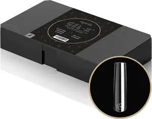 APRES - GEL-X® SCULPTED SQUARE EXTRA LONG BOX OF TIPS | 350 GEL-X TIPS PREMIUM QUALITY 14 SIZES 00-9 | HALF-SIZES