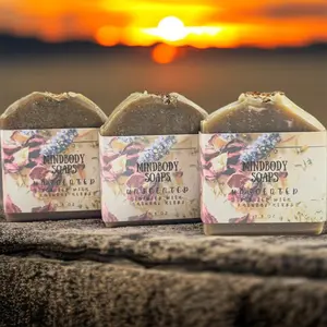 Unscented Handcraft Artisan Soap Bar Infused with Natural Herbs ~ Colloidal Oatmeal ~ Hibiscus Powder ~ Aloe Vera ~ Cold Process Soap