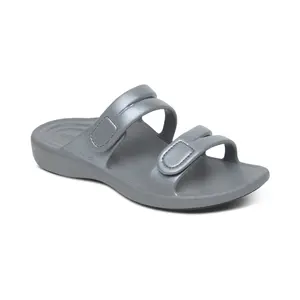 Janey Sport Slide - Grey