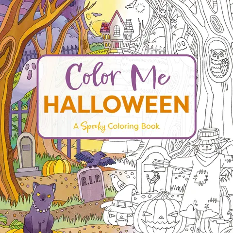 Color Me Halloween: A Spooky Coloring Book by Editors of Cider Mill Press [Paperback Book]