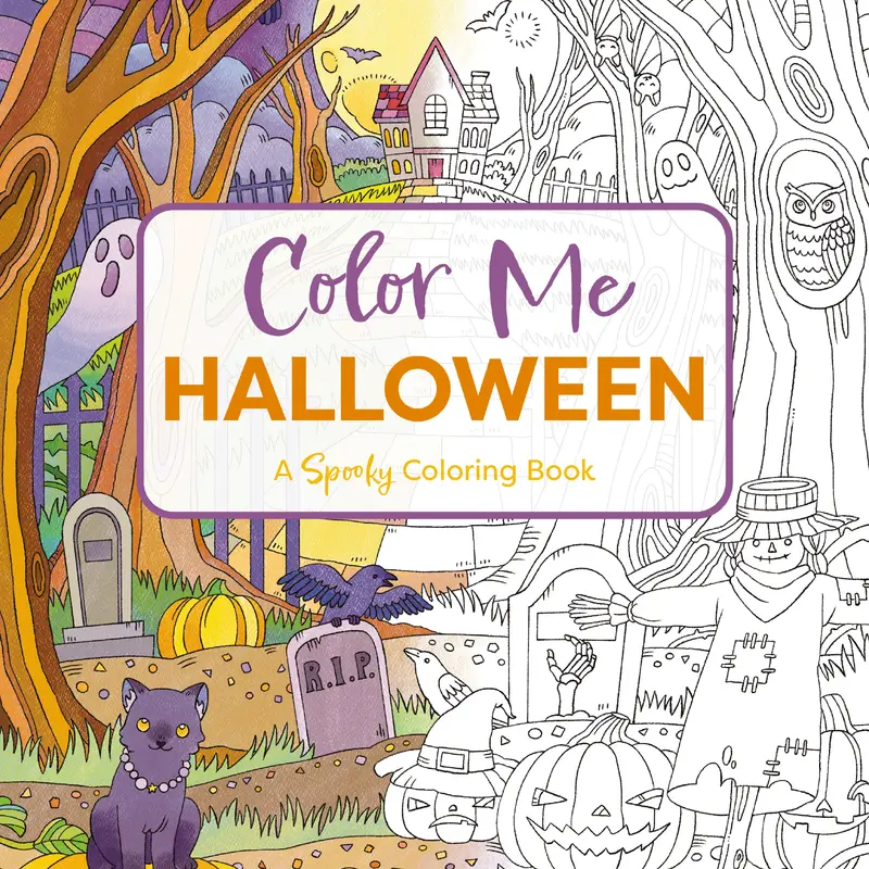Color Me Halloween: A Spooky Coloring Book by Editors of Cider Mill Press [Paperback Book]
