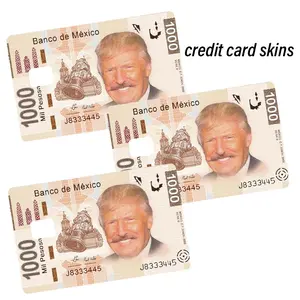 Papi Trump Skin Credit Card Skin,Debit Card Skin - Matte Funny Waterproof Vinyl Stickers - Set of 3 for Small Chip Cards
