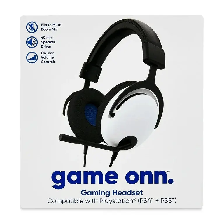 REFURBISHED Onn Cabled Gaming Headset, Accessory for PC & Console Gaming Use, Headset For Gaming