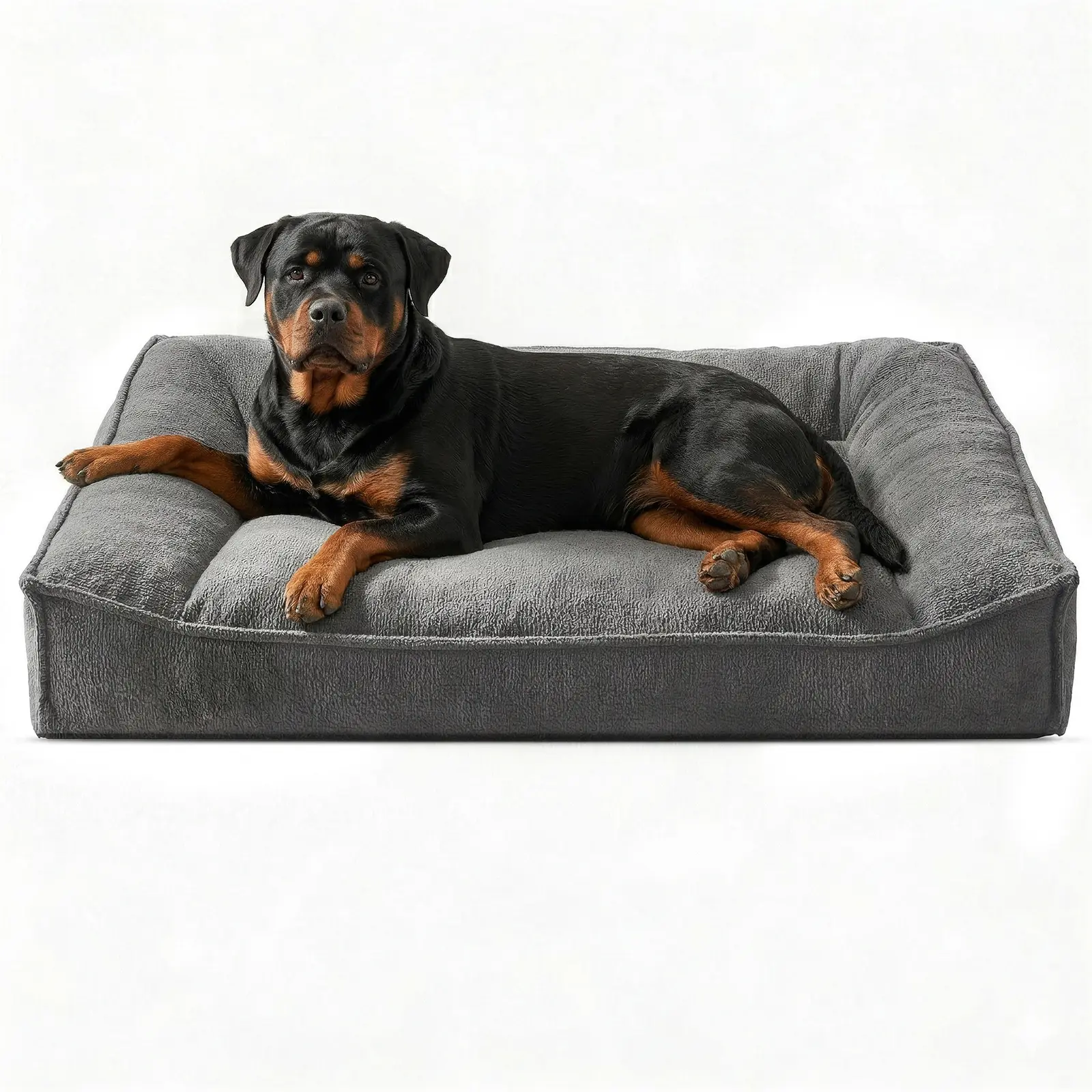 MIXJOY  Orthopedic Dog Bed  for Extra Large Pets Ultra Soft Surface & Non-Slip Bottom Ergonomic Slant Dog Couch Bed with Removable Washable Cover  Joint Support