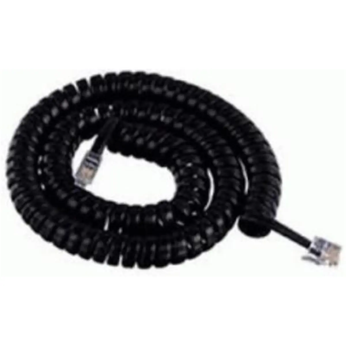 212 MAIN ICC GCHA444012-FBK 12ft (144 in) Black Curly Handset Cord, Household Textiles Curtain & Blind Accessory with Curtain Control, Decorative Curly Cords