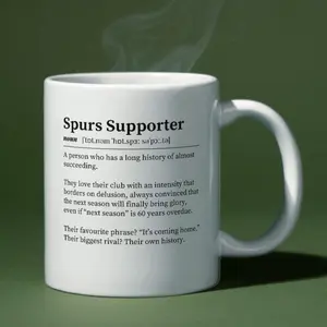 Tottenham Hotspur Mug | Funny Soccer Fan Gift | Spurs Supporter Definition Cup | Perfect Gift for Tottenham Fans | Soccer Mug