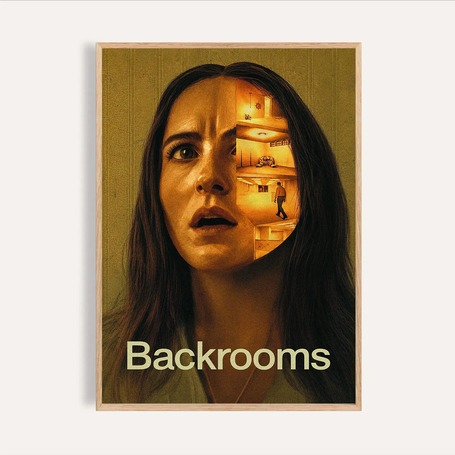 The Backrooms 2026 Kane Pixels Liminal Space Found Footage Horror Movie Poster Print, Home Supplies Wall Art, Home Decoration for Movie Lovers, Gently Clean with a Soft, Dry Cloth