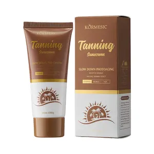 Tanning Sunscreen Lotion SPF 30, Lightweight Non-Greasy Formula for Natural Bronzing, Fast Absorbing Protective Tan Lotion with Broad Spectrum SPF 30, Ideal for Beach & Pool