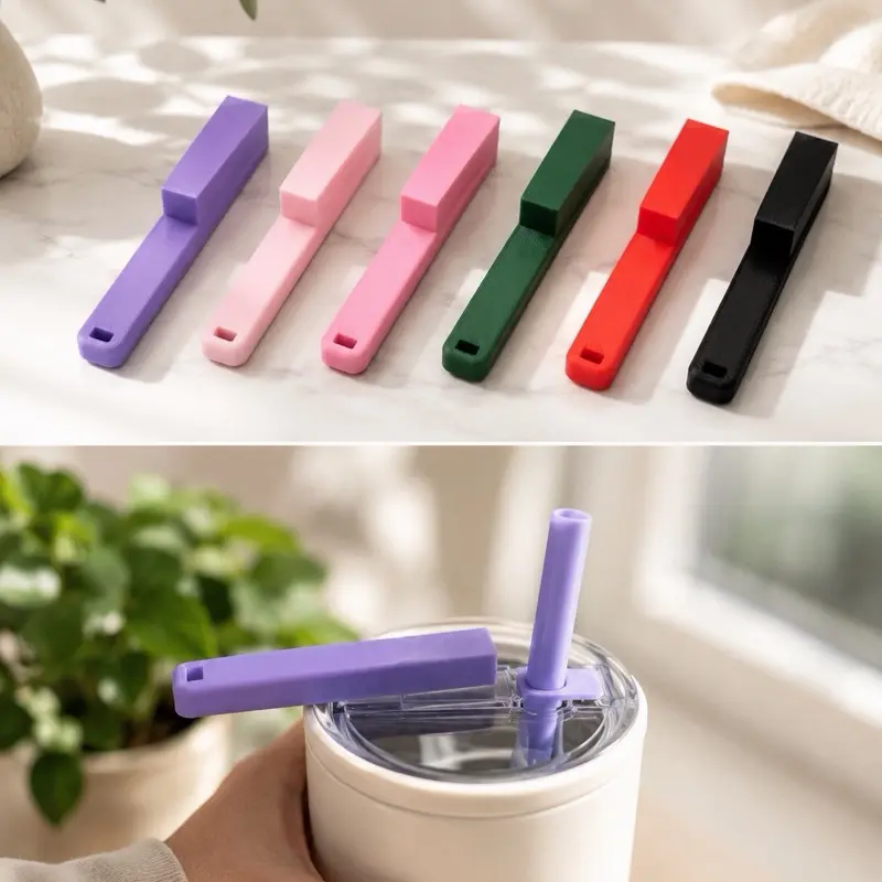 Tumbler Straw Holder Attachment, Secure Clean-Keeping Accessory