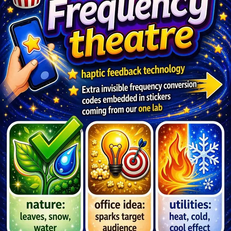 Frequency Theatre Ai Stickers - Haptic Feedback Technology for Nature Office Idea & Utilities Themes