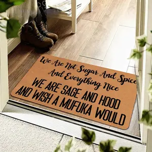 Letter Pattern Welcome Door Mat, Easy To Clean Non-slip Entrance Mat, Household Decorative Floor Mat for Indoor Living Room Bedroom Bathroom Home Decor, Girly Apartment Decor, Decoration Floor Rug