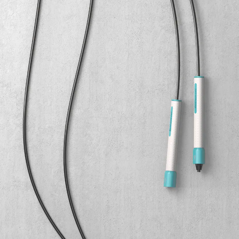 White Handles / Black Rope