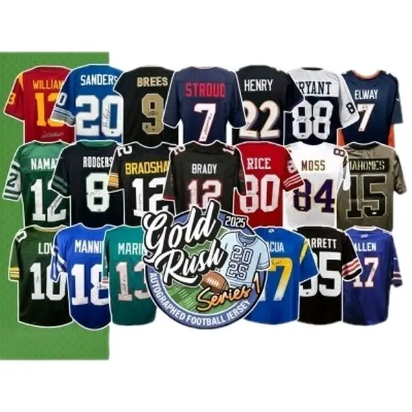 PYD 2024 Gold Rush Autographed Football Jersey Series 2