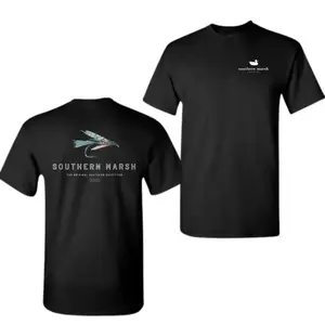 Southern Marsh Fishing Lure T-Shirt, Outdoor Angler Graphic Tee for Men Women, Southern Style Cotton Shirt, Gift for Boyfriend, Clothing Merch, Men’s T-Shirts, Summer T-Shirts Trendy Shirt, Vintage Tees - KitchenEra