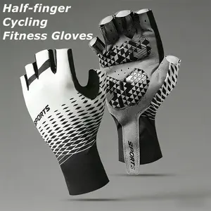 Breathable Anti-Slip Half Finger Gloves for Fitness and Cycling, Comfortable and Stylish Workout Gear for Active Lifestyles