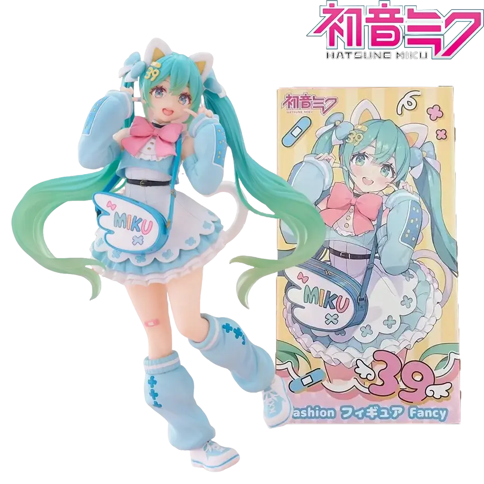 New Hatsune Miku Anime Figure Toys Fashion Fancy MIKU Kawaii Cartoon PVC Action Figurine Model Dolls Birthdays Gifts Kids
